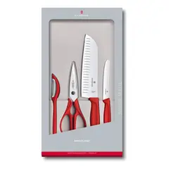 Victorinox - Set De Cuchillos Victorinox Color Rojo