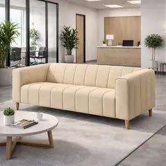 ARTSOFA - Sofá Dos Cuerpos Velaris Beige Antifluido + Obsequio