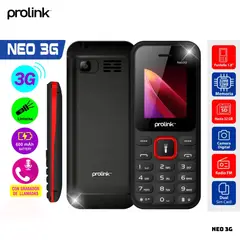 PROLINK - CELULAR BASICO PROLINK NEO 3G DUAL SIM - ROJO