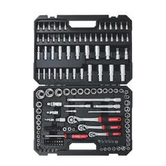 WURTH - Kit 154 piezas 1/4+3/8+1/2 Red Stripe