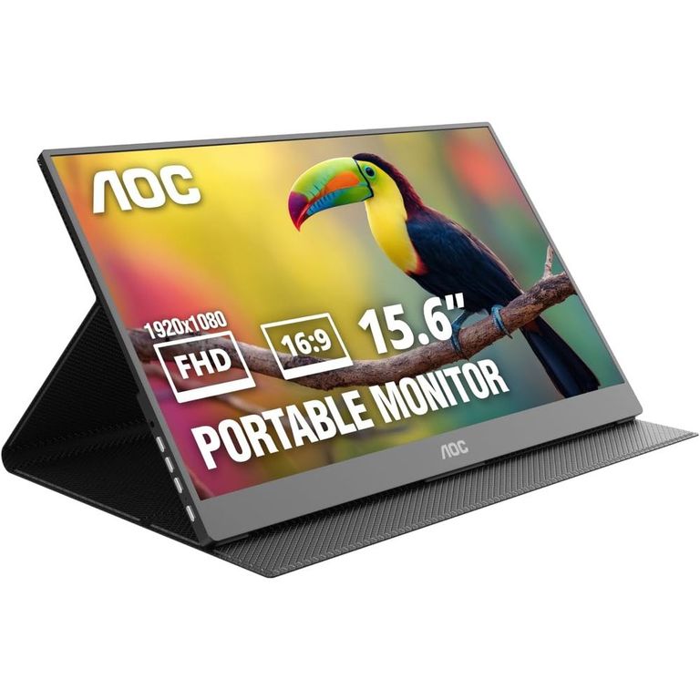 MONITOR PORTATIL FULL HD AOC 15.6 IPS LIGERO PARA VIAJES TRABAJO - PS XBOX SWITCH