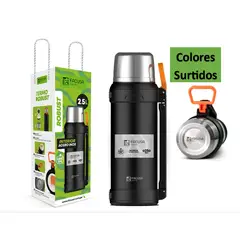 FACUSA - Termo Robust con Asa de Acero Inoxidable y Polipropileno 2.5 L