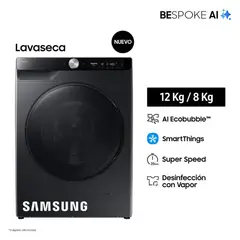 SAMSUNG - Lavaseca Samsung 128KG Bespoke AI WD12FG6B34BBPE