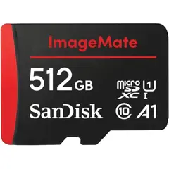 SANDISK - SanDisk 512GB ImageMate microSDXC UHS I Memory Card - Up to 150MBs - SDSQUAC-512G