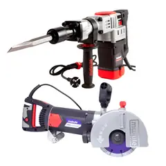 MAKUTE - Ranuradora de concreto 2400w + Martillo demoledor 1900W Makute