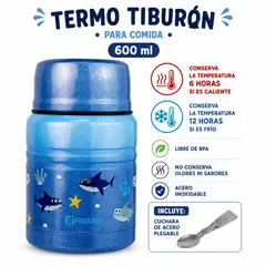 FACUSA - Termo para comida tiny de Facusa  600 ml colección tiburón.