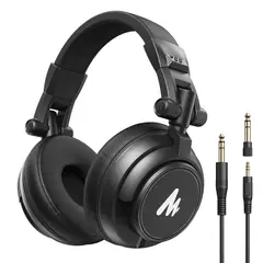 MAONO - Audífonos Maono MH601 Profesionales de Estudio DJ 50mm Cerrados 32 Ohm con Cable 3m