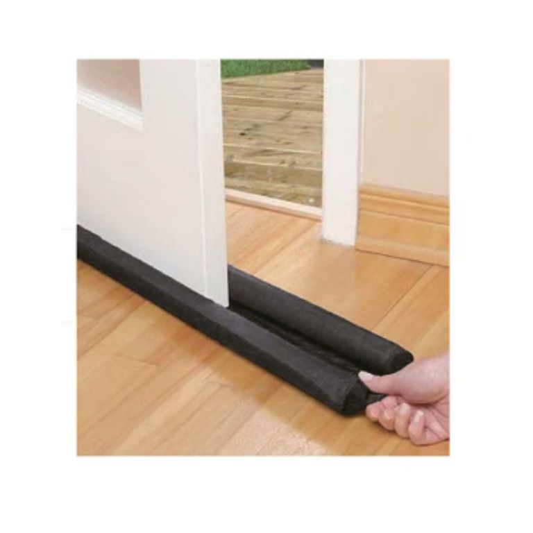 BURLETE PROTECTOR DE PUERTA NEGRO