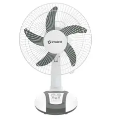 IMACO - Ventilador 14″ Solar Recargable de mesa FAN1418SOL Imaco