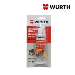 WURTH - Silicona negra HT RTV TOP-1 60g x 6 unidades
