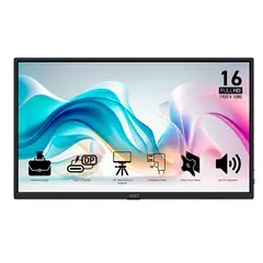 Msi - Monitor Portátil Msi Pro Mp165 E6 15.6 Fhd Ips Hdmi Type-c Negro