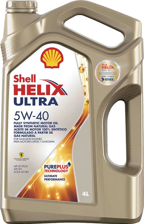 Aceite de Motor Shell Helix Ultra Full Sintetico SP 5W-40 4LT