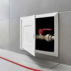 GENERICO - TAPA DE REGISTRO 25X30 CM AUTO ADHESIVO BLANCO OLANIX - FACIL DE INSTALAR
