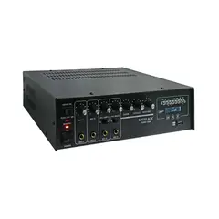 BATBLACK - Amplificador de Audio 120W 4 Entradas para Micrófono USB/FM/Bluetooth PAM3-1204 BATBLACK