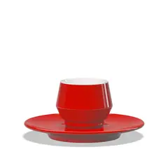 GENERICO - Set de 4 tazas Cappuccino Maniko Rojo - Clubhouse