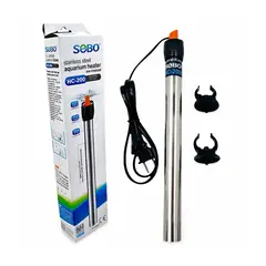 GENERICO - TERMOSTATO CALENTADOR 200W INOX PARA PECERA SOBO HC-200