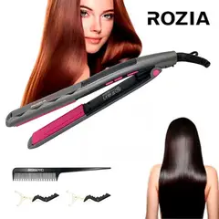 GENERICO - Plancha De Cabello Rozia HR823 Cerámica Pantalla Digital Frizz 950°F