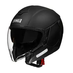 UNIVERSAL - CASCO MOTO RNG SEMIABIERTO NEGRO MATE