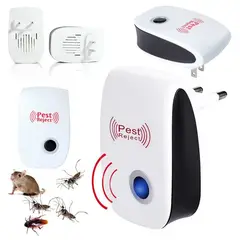 PEST REJECT - Repelente Ultrasónico para Mosquitos Polillas Insectos Roedor