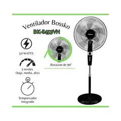 BOSSKO - Ventilador Pedestal 18 Bossko Bk-8459vn