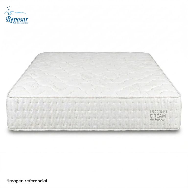 Colchón Pocket Dream King Size Blanco - 1 almohada en Regalo