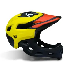 VALIANT - Casco Full face integral Niños (3 a 10 años) Amarillo