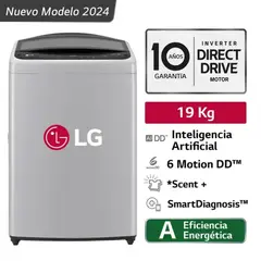 LG - Lavadora de Carga Superior 19 Kg Gris LG WT19DV6T