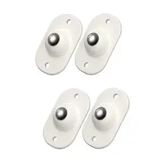 OTTOWARE - Set de 8 Ruedas Giratorias Adhesivas Blancas