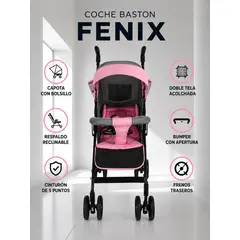Baby Kits - COCHE BASTON FENIX EXCELLENCE MAXIMO CONFORT - ROSADO