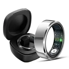 FUTURIA - Smart Ring  Anillo Inteligente de Salud y Deporte Talla #7 Color Plata