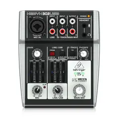 Behringer - Mezclador 2 Canales C/Interfaz de Audio/USB XENYX 302USB BEHRINGER