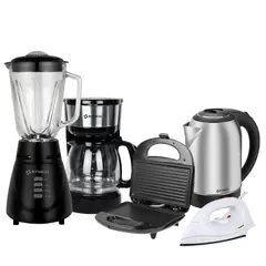 Imaco - Penta-combo Licuadora + Hervidor + Grill + Cafetera + Plancha Imaco