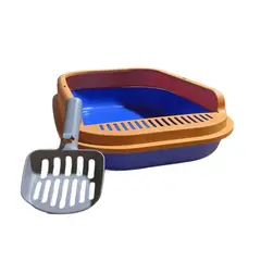 GENERICO - Arenero para gato grande Azul