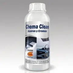 CHEMA - LIMPIADOR DE ACEROS Y CROMOS 1 LITRO - FACIL DE USAR