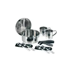 LAKEN - SET DE COCINA EN ACERO PARA 2 PERSONAS - LAKEN
