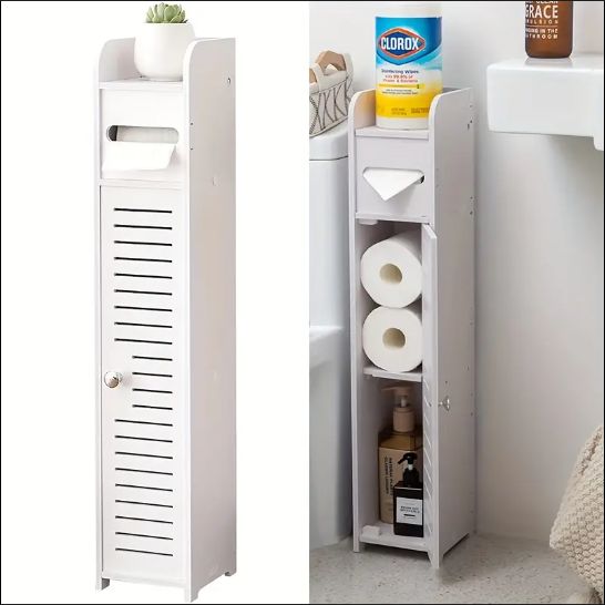 ORGANIZADOR DE PAPEL HIGIENICO BLANCO