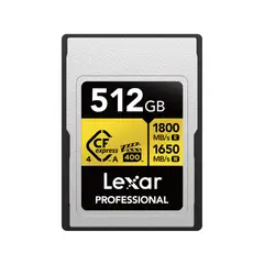 LEXAR - Memoria CFexpress 4.0 Lexar Professional 512GB Type A - Gold Series - R:1800mb - W:1650mb