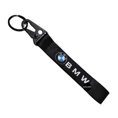 JET - LLAVERO DE TELA BMW NEGRO 2.5x21.5MM AUTO-CAMIONETA