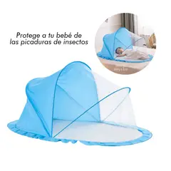 BABY - Mosquitero para Bebé Plegable y Portátil AZUL