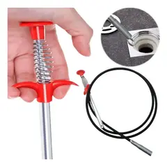 GENERICO - Gancho Desatorador De Tuberías Lavadero Flexible 160cm