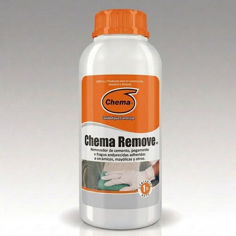 LIMPIADOR REMOVE / ELIMINADOR DE CEMENTO Y FRAGUA ENDURECIDA 1 LITRO - FACIL DE USAR