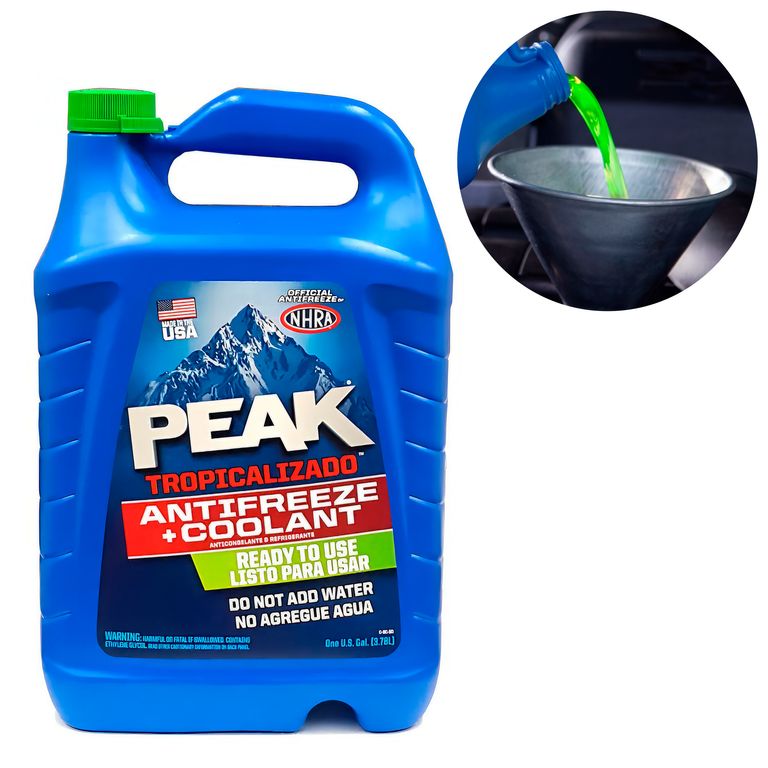 Refrigerante y Anticongelante Peak Tropicalizado 17% Verde Galon