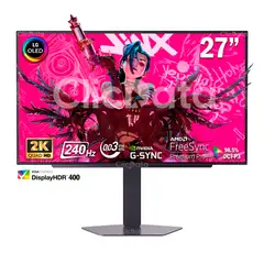 LG - Monitor LG UltraGear OLED XG7 27GX704A-B 27 QHD 003ms G-Sync FreeSync Premium Pivot