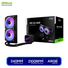 ASROCK - COOLER ENFRIAMIENTO LIQUIDO ASROCK PRO 240 ARGB INTEL / AMD