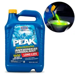 Peak - Refrigerante y Anticongelante Peak Larga Vida 50% Amarillo Galon