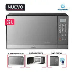 INDURAMA - Horno Microondas 32L Indurama MWI-32TCRP Silver