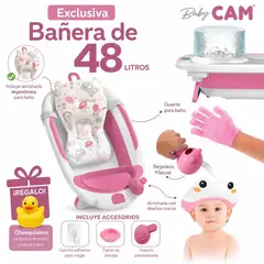 CAM - Bañera plegable de 48 litros y acsesorios de Baby Cam