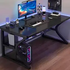 GENERICO - Escritorio Gamer Moderno para PC y Consola Ergonómico