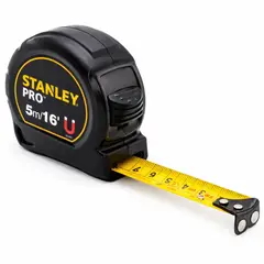 STANLEY - Cinta Metrica Wincha Stanley Pro 5 metros Punta Imantada Profesional