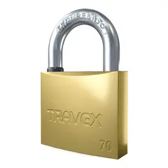 TRAVEX - Candado Travex 70mm Alta Seguridad Uso Industrial BRONCE